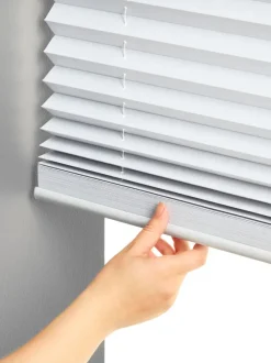 Plisségardin HOVDEN 80x160 hvid trådløst