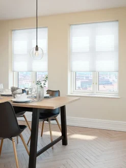 Plisségardin HOVDEN 80x160 hvid trådløst