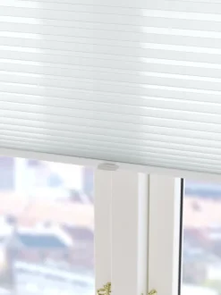 Plisségardin HOVDEN 80x160 hvid trådløst