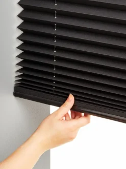 Plisségardin HOVDEN 80x160 sort trådløst