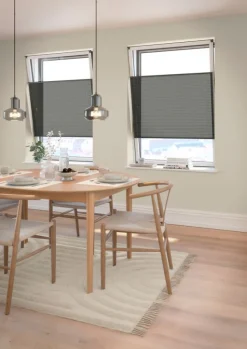 Plisségardin HVEN 60x130cm grå up/down