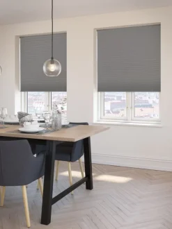 Plisségardin mørklægning FYN 80x160 grå trådløst