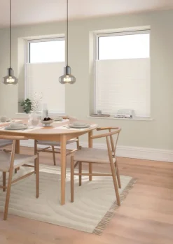 Plisségardin mørklægning HVEN 60x130cm hvid up/down