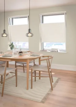 Plisségardin mørklægning HVEN 60x130cm hvid up/down