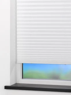 Plisségardin SALTHOLM 80x130cm hvid