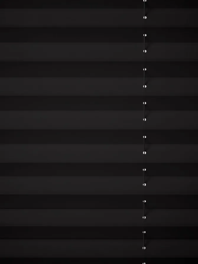 Plisségardin SALTHOLM 80x130cm sort