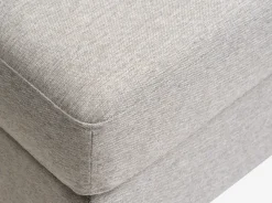 Puf AARHUS 68x60 lysegråt stof