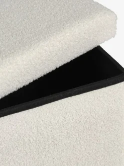 Puf NYSTED 76x38 m/opbevaringsplads råhvid teddy