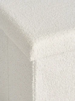 Puf NYSTED 76x38 m/opbevaringsplads råhvid teddy