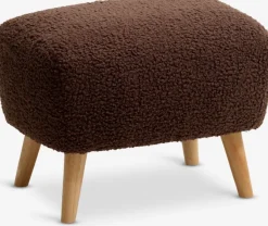 Puf VILDSUND 52x41 brunt stof