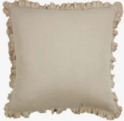 Pyntepude GULDBLOMME 45x45 beige