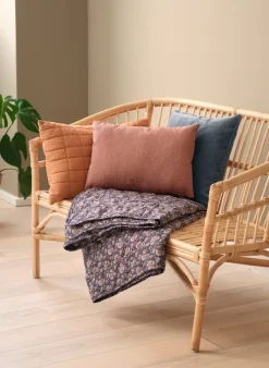 Pyntepude HORNFIOL 45x45 chenille blå