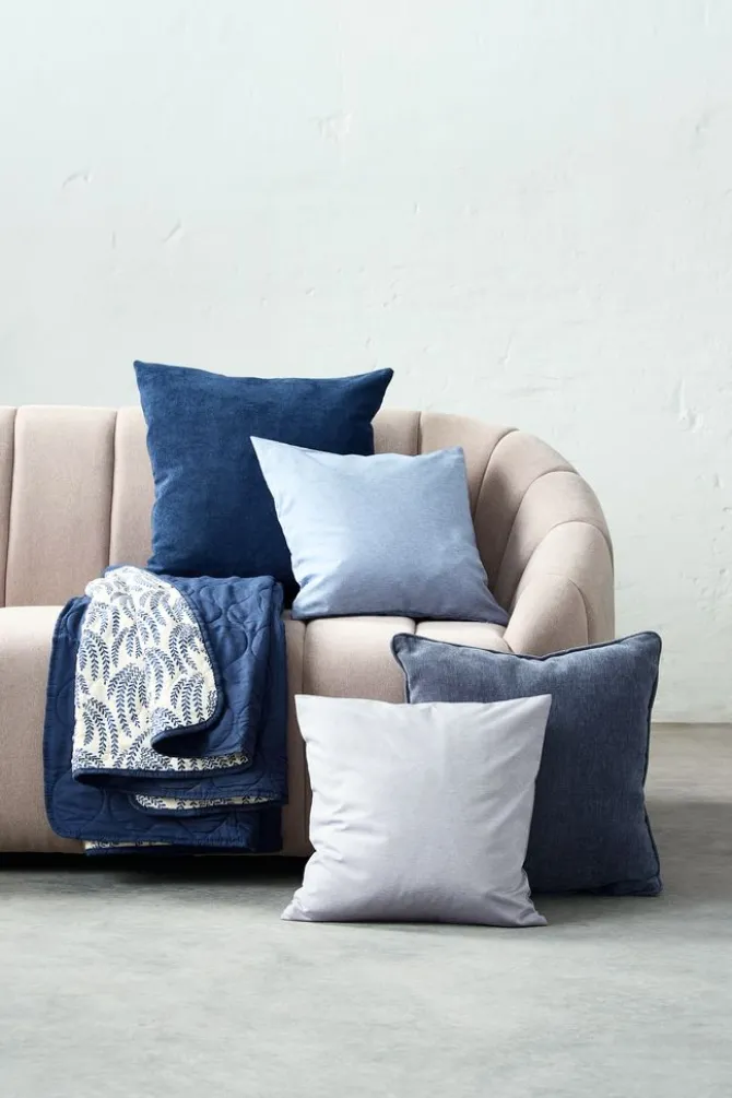 Pyntepudebetræk GULAKS 40x40 blå