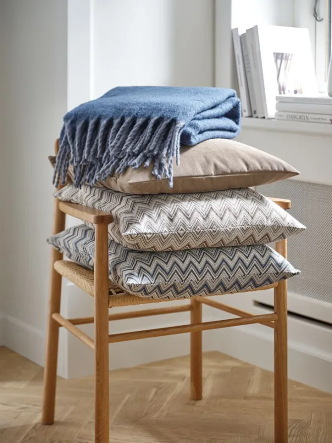 Pyntepudebetræk MARIGRAS 50x50 beige/hvid