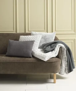 Pyntepudebetræk SMYLE 50x50 grå