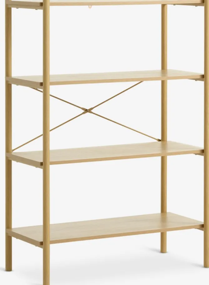 Reol LINDVED 4 hylder egefarve