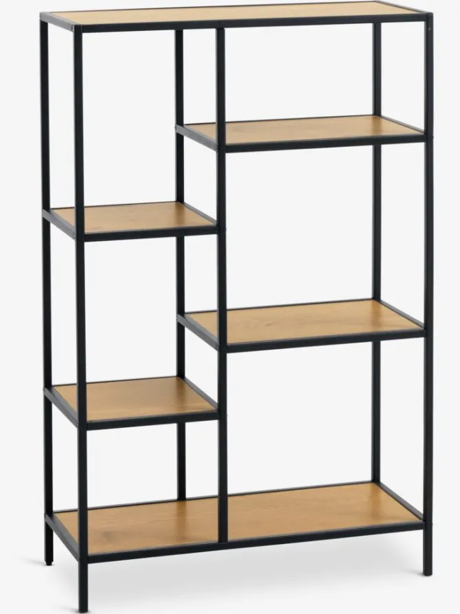 Reol TRAPPEDAL 5 hylder eg/sort