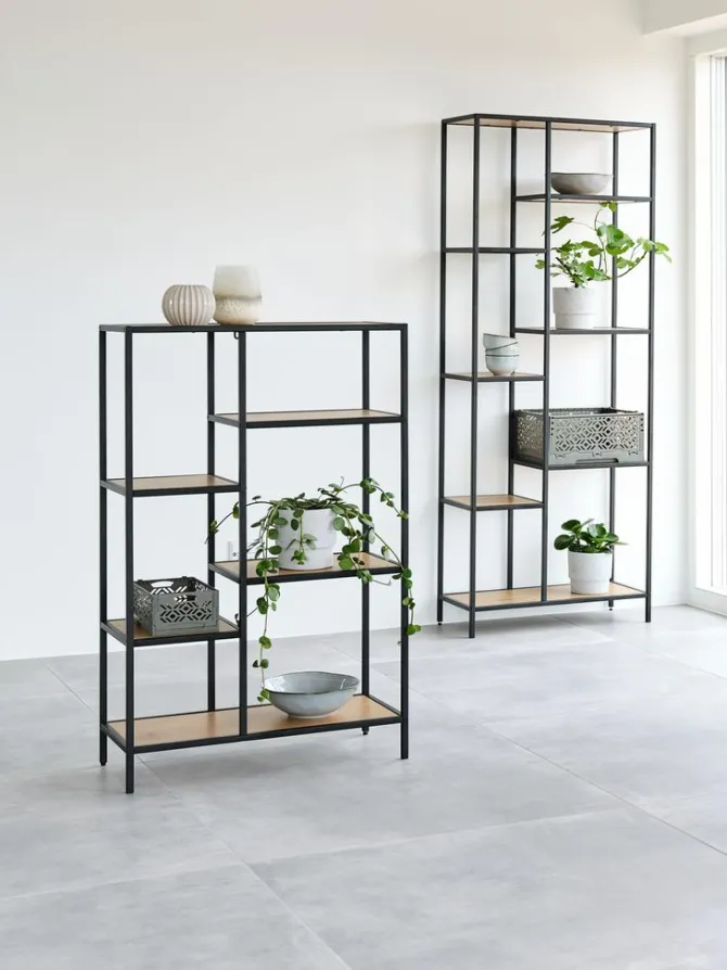 Reol TRAPPEDAL 5 hylder eg/sort