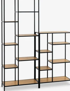 Reol TRAPPEDAL 7 hylder eg/sort