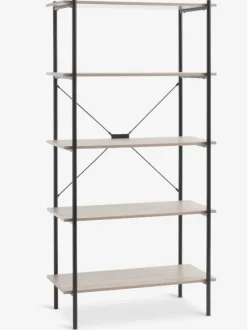 Reol VANDBORG 5 hylder eg/sort