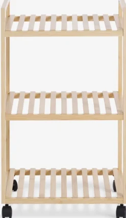 Rullebord EGTVED 3 hylder bambus