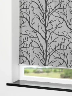 Rullegardin BARKEN 60x170cm grå/sort