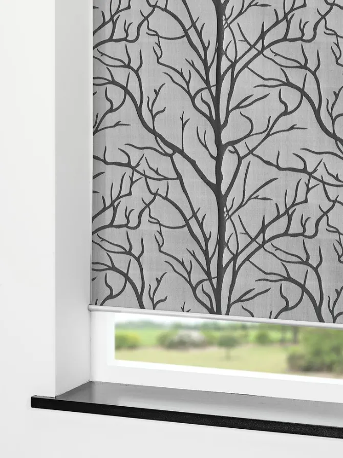 Rullegardin BARKEN 60x170cm grå/sort