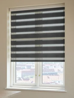 Rullegardin Duo ALSTEN 60x180cm m/kassetter grå