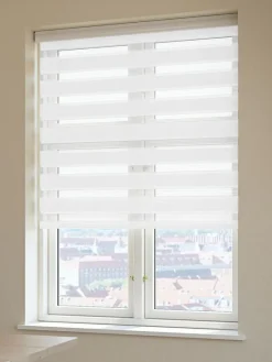 Rullegardin Duo ALSTEN 60x180cm m/kassetter hvid