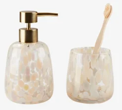 Sæbedispenser EDSBRO håndlavet glas