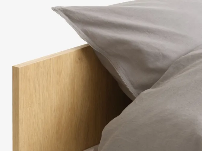 Seng m/opbevaringsplads BILLUND 90x200 hvid/eg