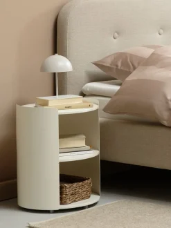 Sengebord BALLING 1 hylde hvid