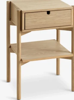 Sengebord DALBY 1 skuffe 1 hylde eg