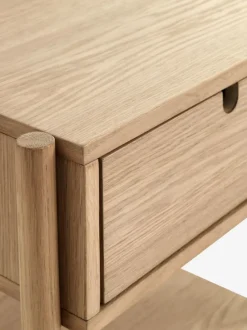 Sengebord DALBY 1 skuffe 1 hylde eg