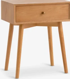 Sengebord HOKKSUND 1 skuffe brun