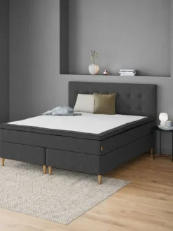 Sengegavl 180x122 H70 BUTTONS Grå-40