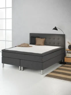 Sengegavl 180x122 H70 BUTTONS Grå-40