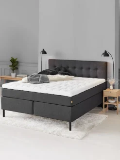 Sengegavl 180x122 H70 BUTTONS Grå-40