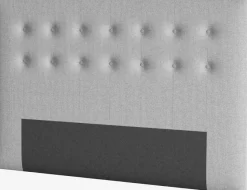 Sengegavl 180x122 H70 BUTTONS Grå-27
