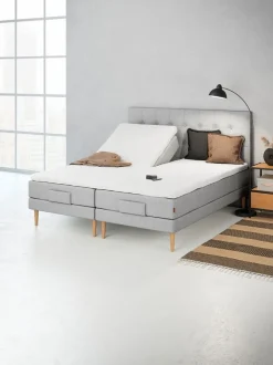 Sengegavl 180x122 H70 BUTTONS Grå-27