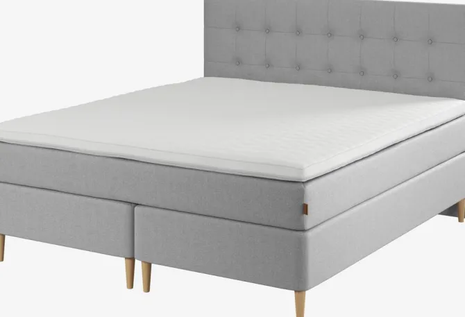 Sengegavl 180x122 H70 BUTTONS Grå-27