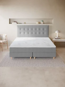 Sengegavl 180x122 H70 BUTTONS Grå-27