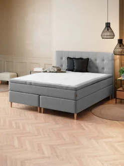 Sengegavl 180x122 H70 BUTTONS Grå-23