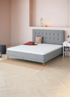 Sengegavl 180x122 H70 BUTTONS Grå-23