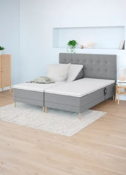 Sengegavl 180x122 H70 BUTTONS Grå-23