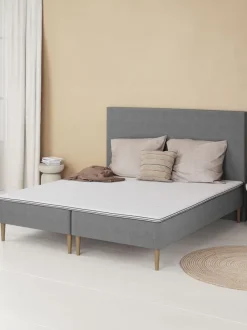 Sengegavl 180x115 H10 PLAIN Grå-23