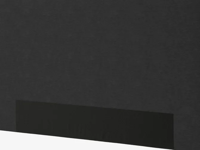 Sengegavl 180x115 H10 PLAIN Grå-40 DREAMZONE