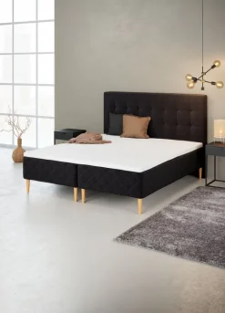 Sengegavl 180x125 H50 STITCHED Grå-41