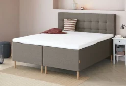 Sengegavl 180x125 H50 STITCHED Grå-21