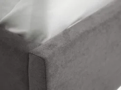 Sengeramme HASLEV 140x200 m/opbevaringsplads mørkegråt stof